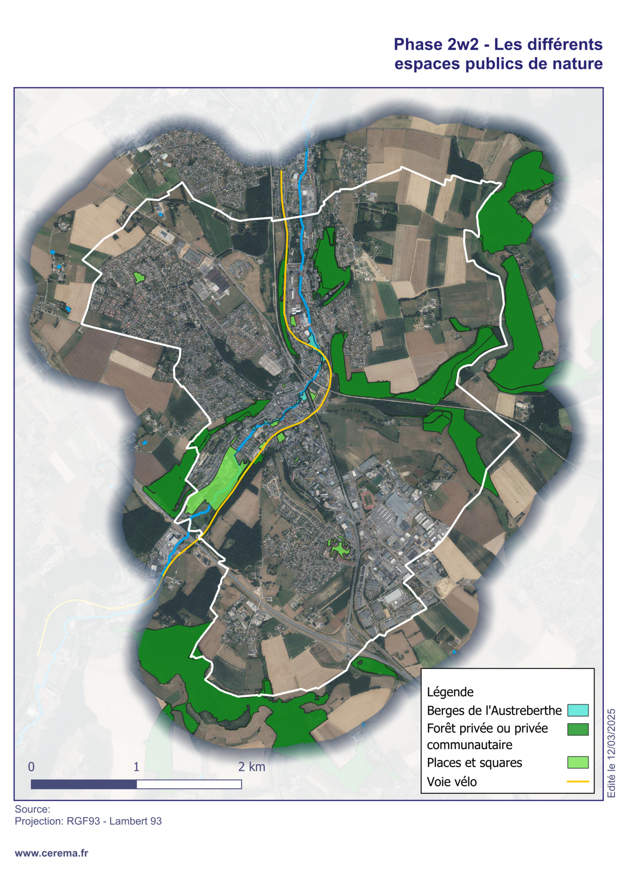 Les espaces de nature retenus